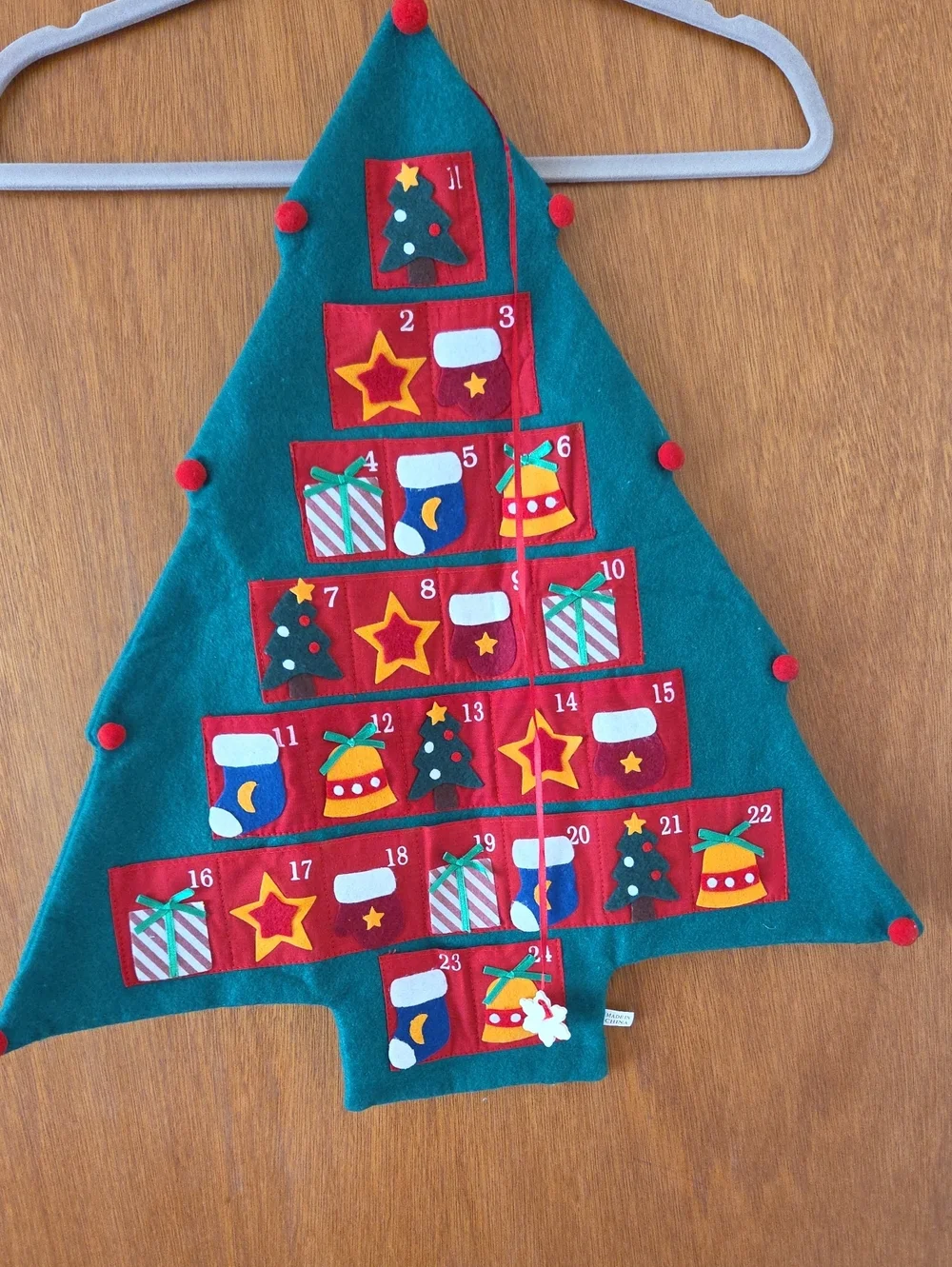 Felt Christmas Tree Advent Calendar